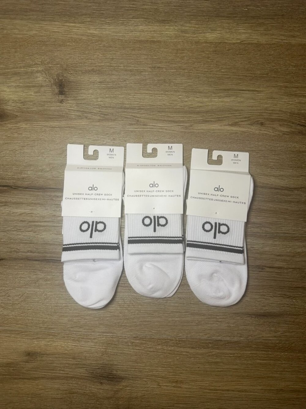 Alo Throwback socks 3 pairs Brand New